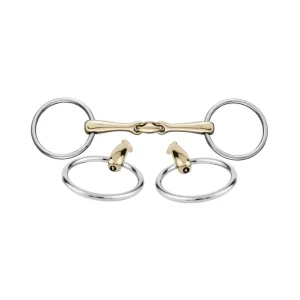 Klimke Collection KK Ultra løse ringe trinsebitt, dobbelt leddet, 16 mm, Sensogan Metall 135 mm