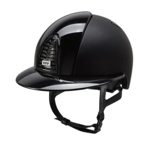KEP Cromo 2.0 Textile/Polish Polo ridehjelm med ekstra visir, app kompatibel Black 059-x-062