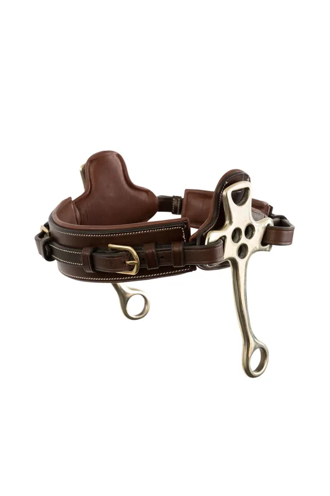 Hackamore Nesereim med kinnstykker 16 cm Brown/Gold F