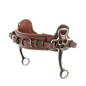 Hackamore Nesereim med kinnstykker 16 cm Brown/Silver F