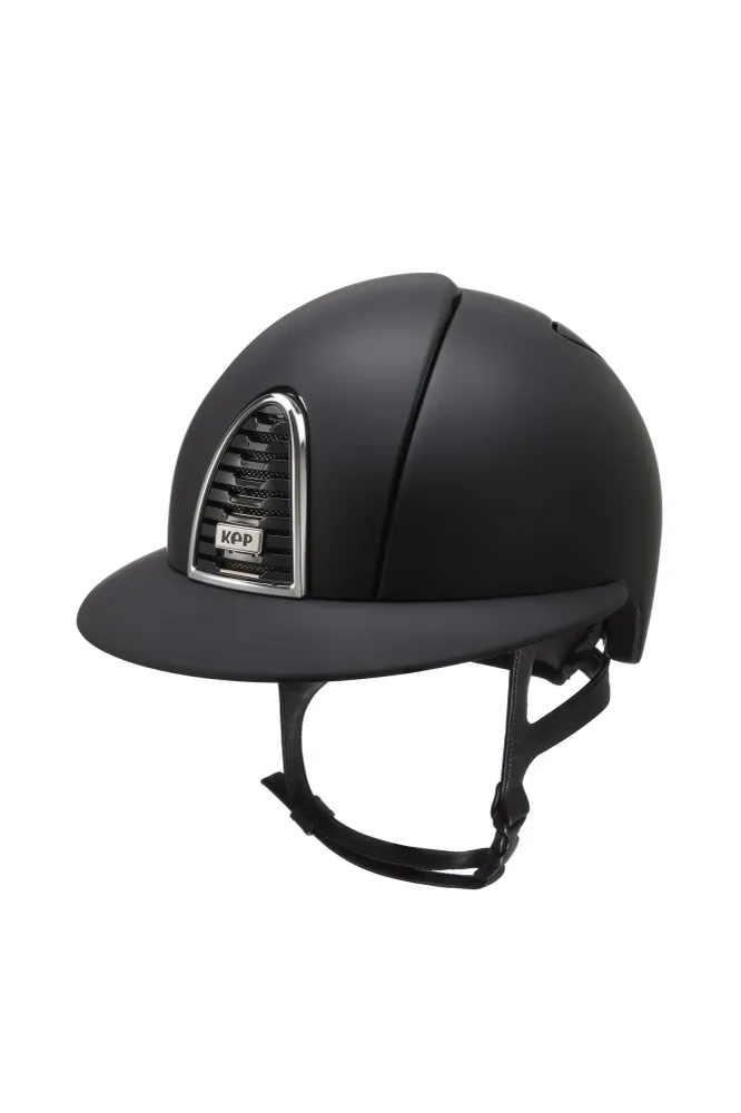 KEP Cromo 2.0 Textile/Raw Polo ridehjelm med ekstra visir, app kompatibel Black 059-x-062