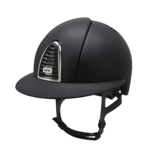 KEP Cromo 2.0 Textile/Raw Polo ridehjelm med ekstra visir, app kompatibel Black 059-x-062