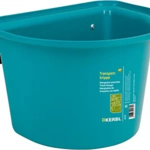 Forbøtte 12l Med Oppheng, Plast Og Metallkrok Aquamarine Kerbl