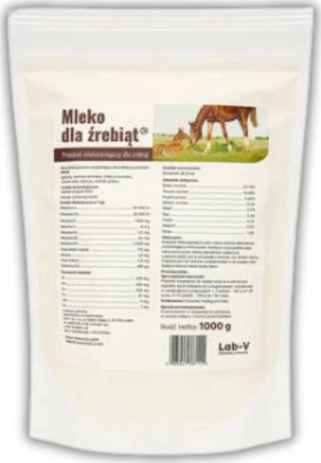 Hestefôr melkeerstatning til føll 1000g – tilskuddsfôr LAB LAB-V