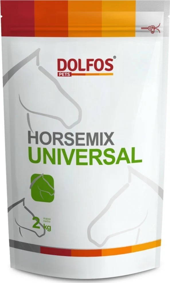 Hestefôr Mineral- Og Vitamintilskudd 2kg Dolfos Horsemix Universal 2%