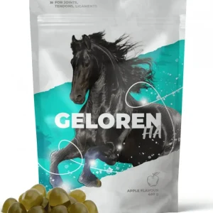 Leddtilskudd Hest Leddgelé Med Hyaluronsyre 7,5g – Geloren Horse HA 450g