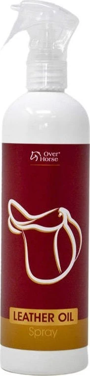 Lærolje spray rideutstyr 400ml – lærpleie til skinnutstyr – Over Horse
