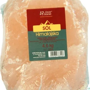 Saltstein Himalayasalt 4,5kg til hest, med tau – Over Horse