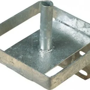 Saltsteinholder galvanisert metall 20,5x20,5x23,5cm til stall Kerbl