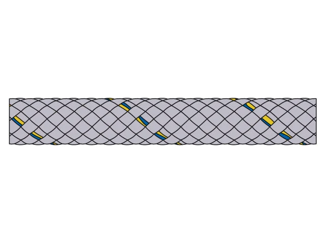 Talamex, flettet polyesterlinje, 10 mm, 200 m, 2500 daN