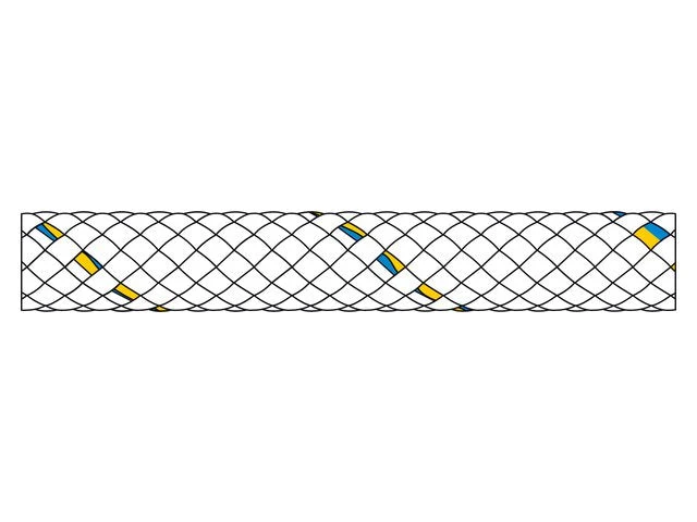 Talamex Liros, Tiptolest Adm. Hvid, Flettet Polyester, 100% - 12mm, 589081 – Størrelse: 14mm