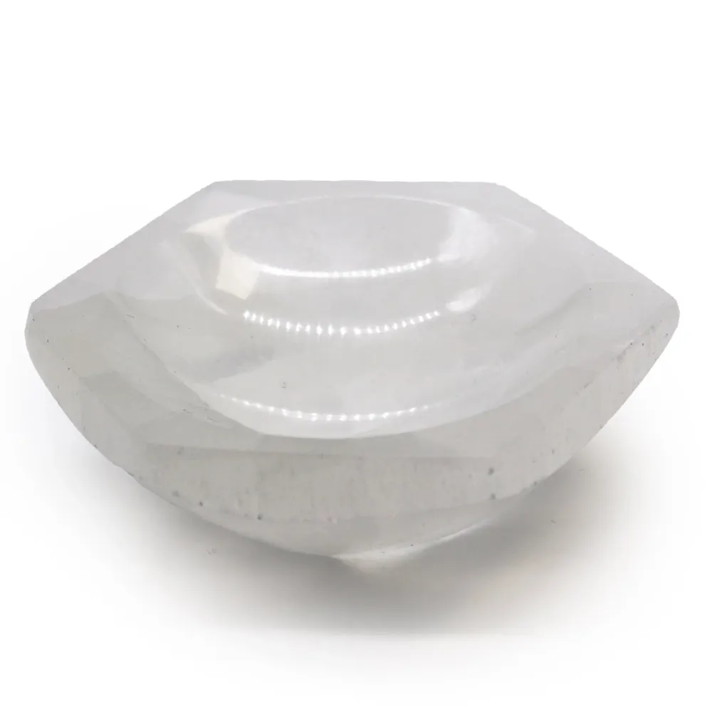 Selenitt sekskantet bolle, 10 cm