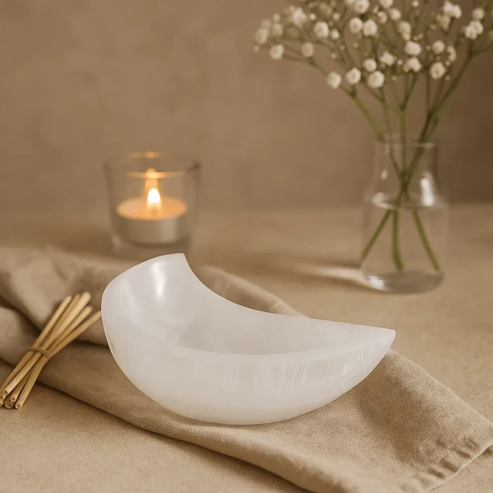 Selenittskål Måneform 15cm