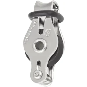 Ronstan, RF15111 Enkelblokk, Rustfritt stål, Kulelager, Ø 15 mm, Ø 5 mm