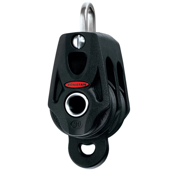 Ronstan, Orbit dobbelblokk med hundevott, serie 30, 450 kg - 900 kg, 30 mm, 51 g