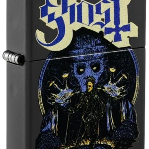 Zippo – Ghost «Papa Emeritus og Nameless Ghouls» – Black Matte Lighter