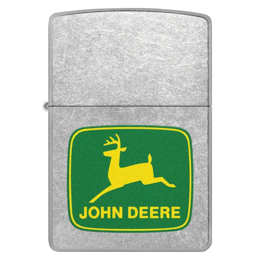 Zippo - John Deere Klassisk Logo - Street Chrome Lighter
