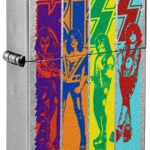 Zippo – KISS «Striped» Design – Street Chrome Lighte