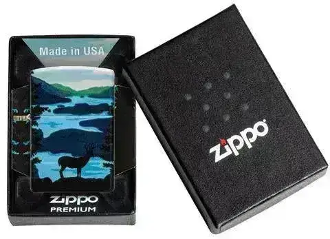 Zippo Lighter - 540 Landskapsmotiv Hjort