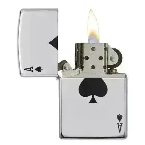 Zippo Lighter - Ace Spades Design
