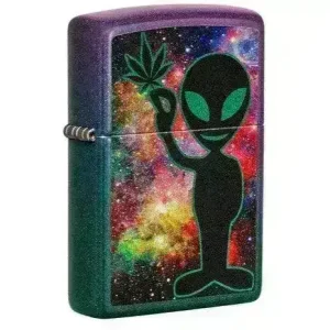 Zippo Lighter - Alien Design Iridescent
