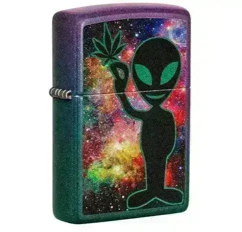 Zippo Lighter - Alien Design Iridescent