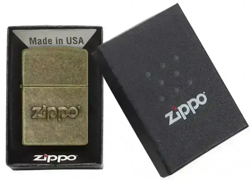 Zippo Lighter - Antique Stamp