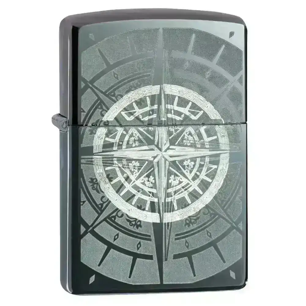 Zippo Lighter - Black Ice Kompass
