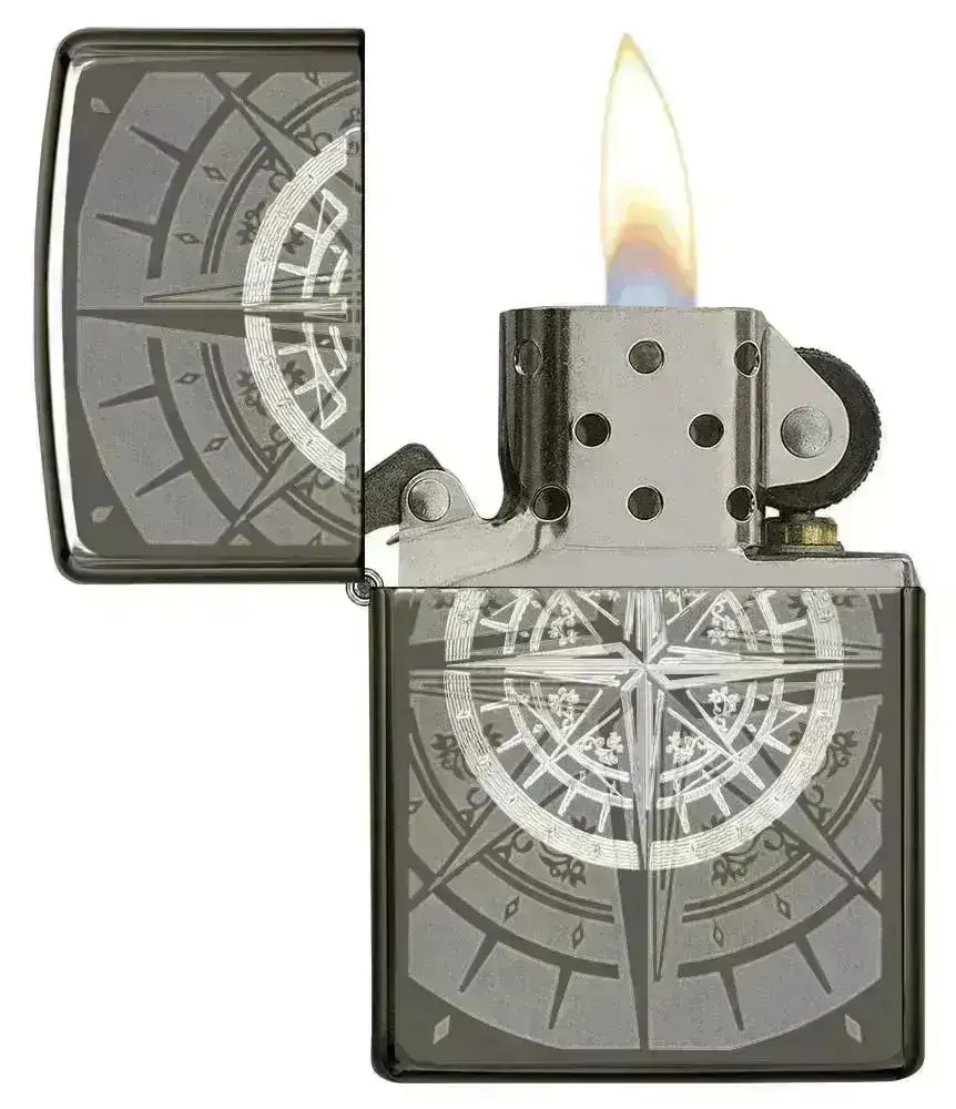 Zippo Lighter - Black Ice Kompass