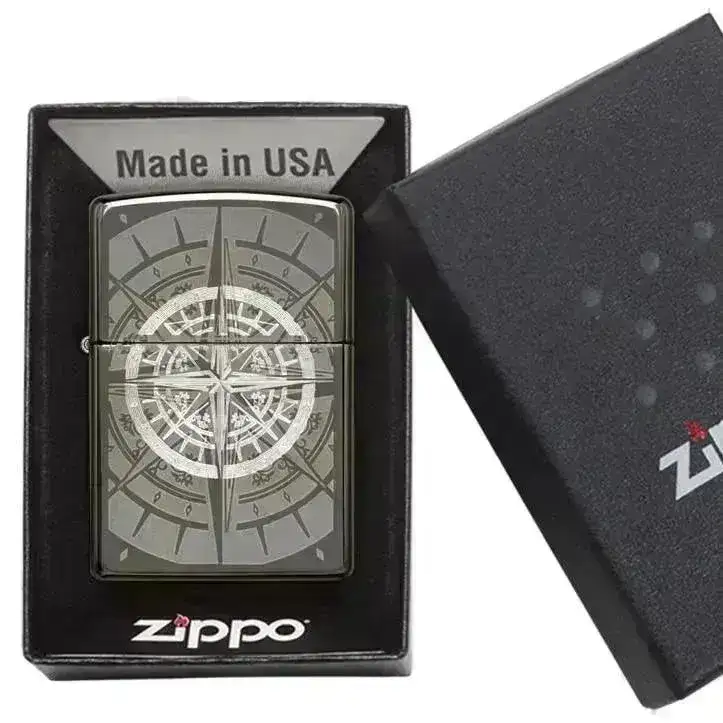 Zippo Lighter - Black Ice Kompass