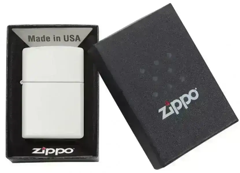 Zippo Lighter - Classic Matte White