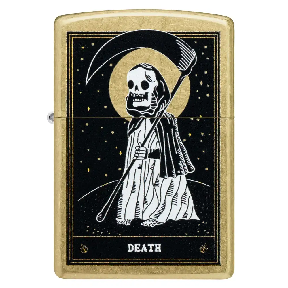 Zippo Lighter - Death Card Design