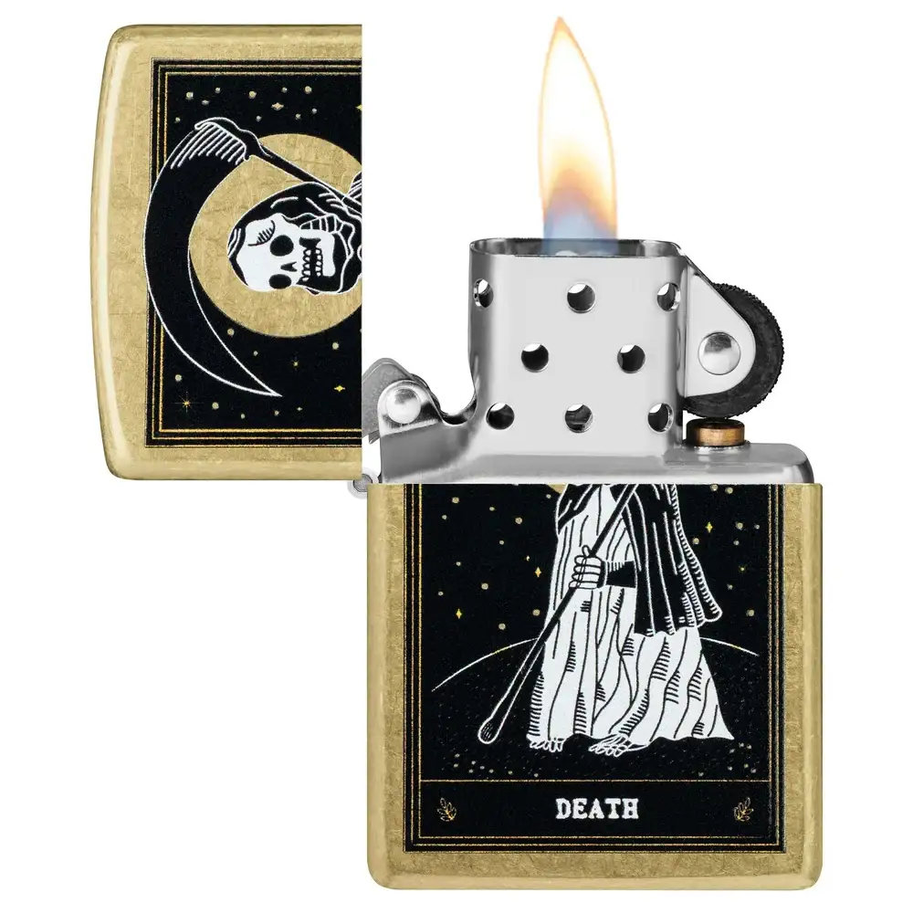 Zippo Lighter - Death Card Design