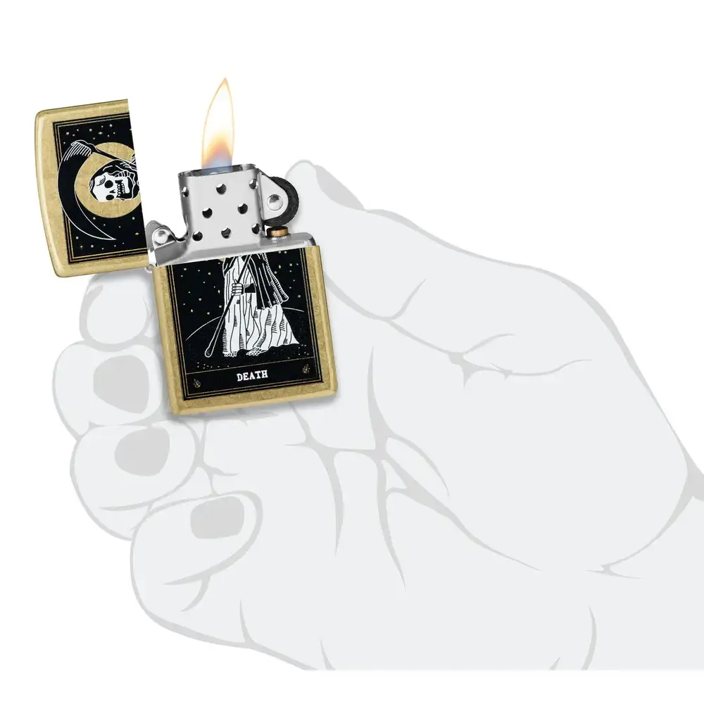 Zippo Lighter - Death Card Design