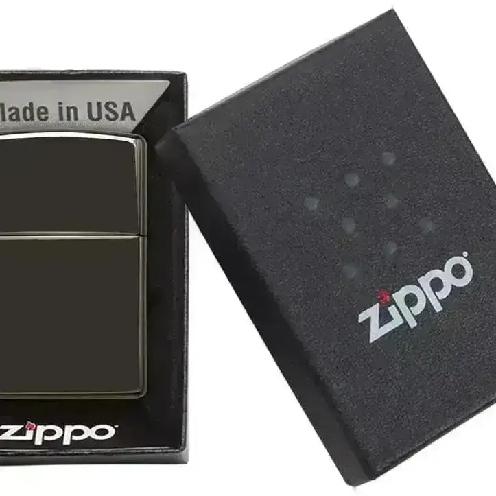 Zippo Lighter - Ebony High Polish Black