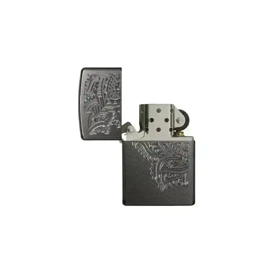 Zippo Lighter - Engraved Paisleys