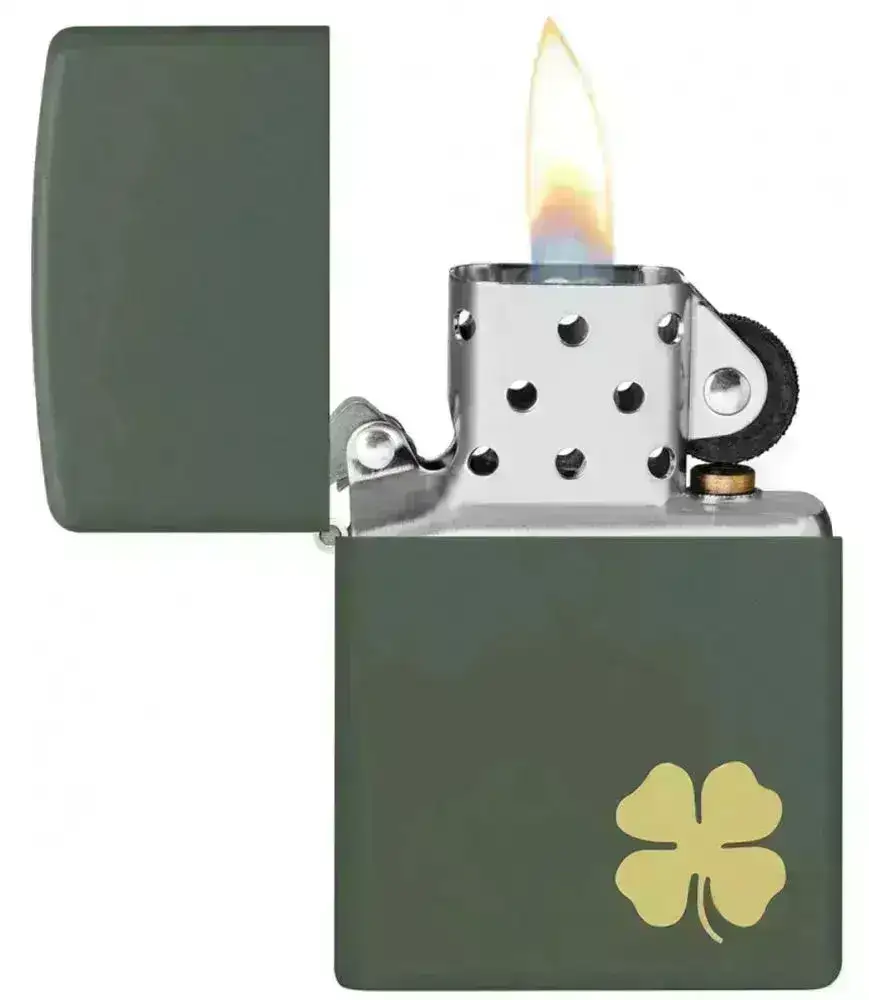 Zippo Lighter - Firkløver Motiv