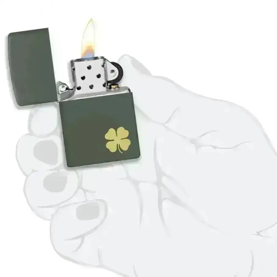Zippo Lighter - Firkløver Motiv