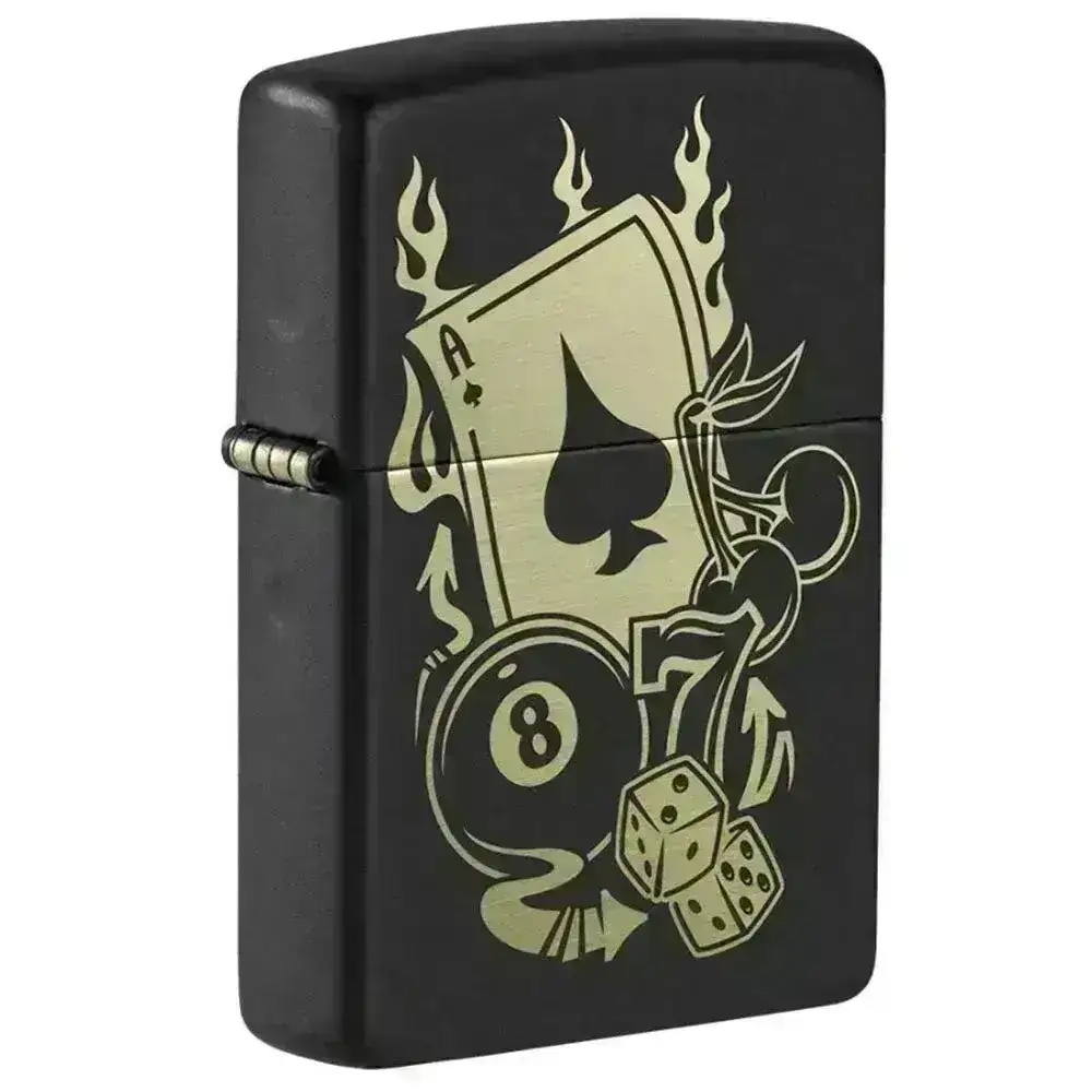 Zippo Lighter - Gambling Motiv