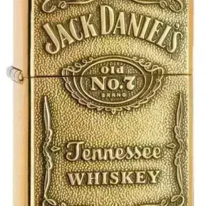 Zippo Lighter - Jack Daniels Logo - Messingfarget Lighter