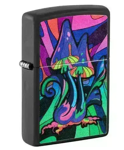 Zippo Lighter - Magic Mushrooms Neon Motiv