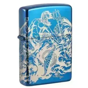 Zippo Lighter - Poseidon Atlantis Design
