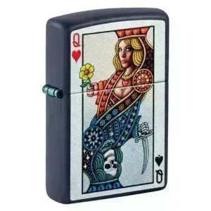 Zippo Lighter - Queen Hearts Design