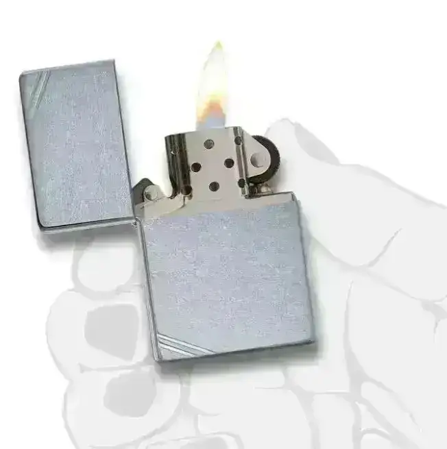Zippo Lighter - Street Chrome - Vintage Slashes