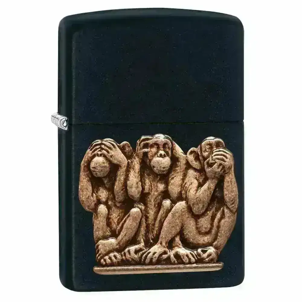 Zippo Lighter - Three Monkeys