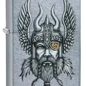 Zippo Lighter - Viking Warrior Design