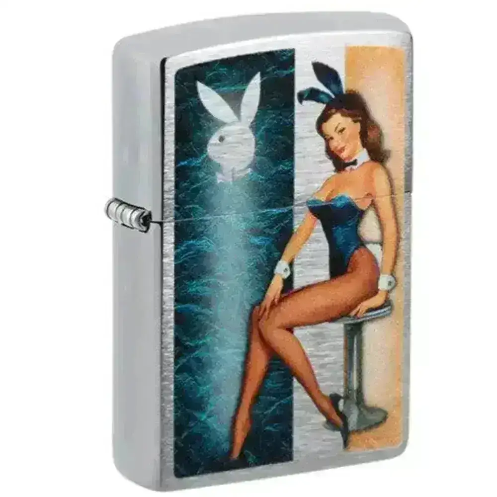 Zippo Lighter - Vintage Playboy Pinup Motiv