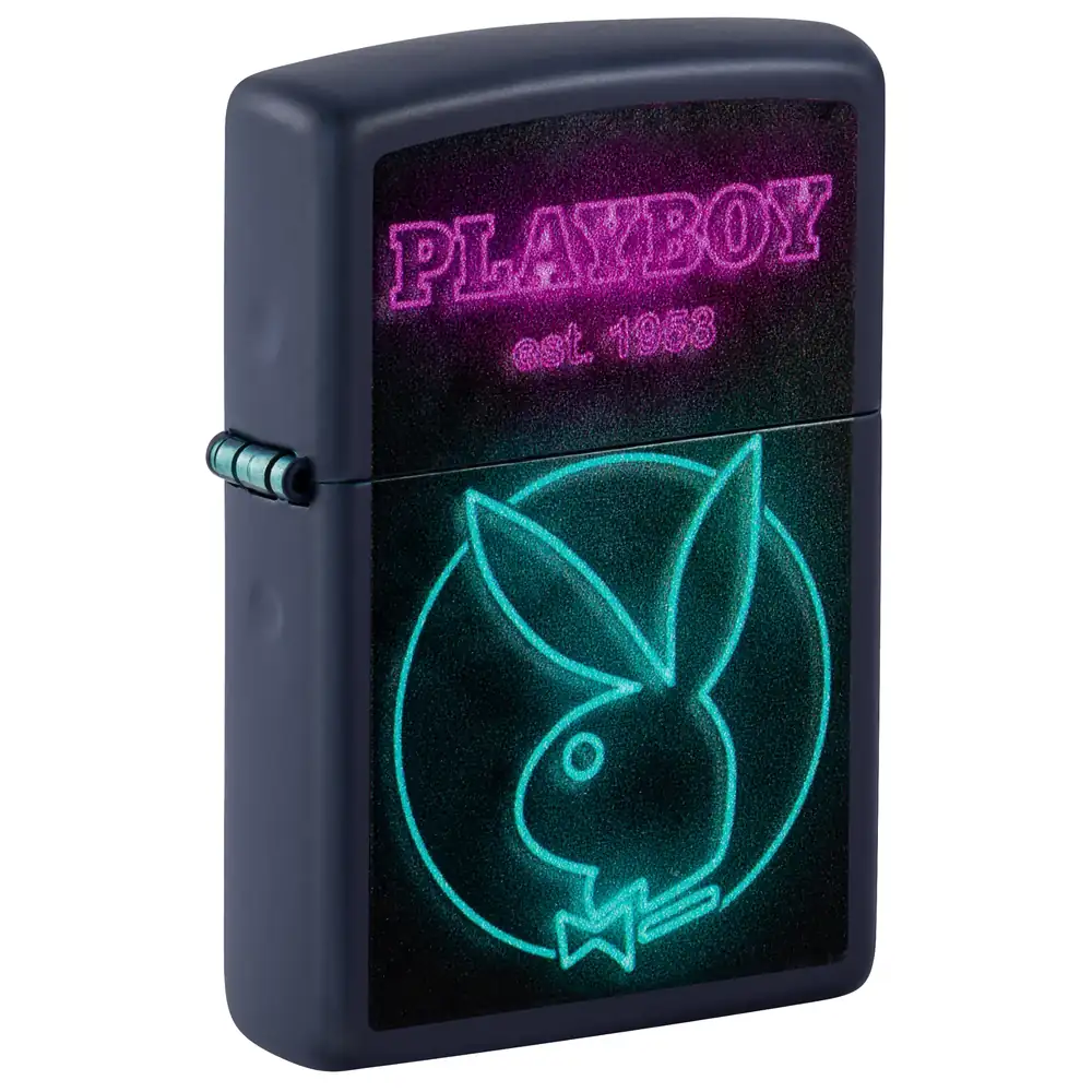 Zippo – Playboy Neon Motiv – Navy Matte Lighter