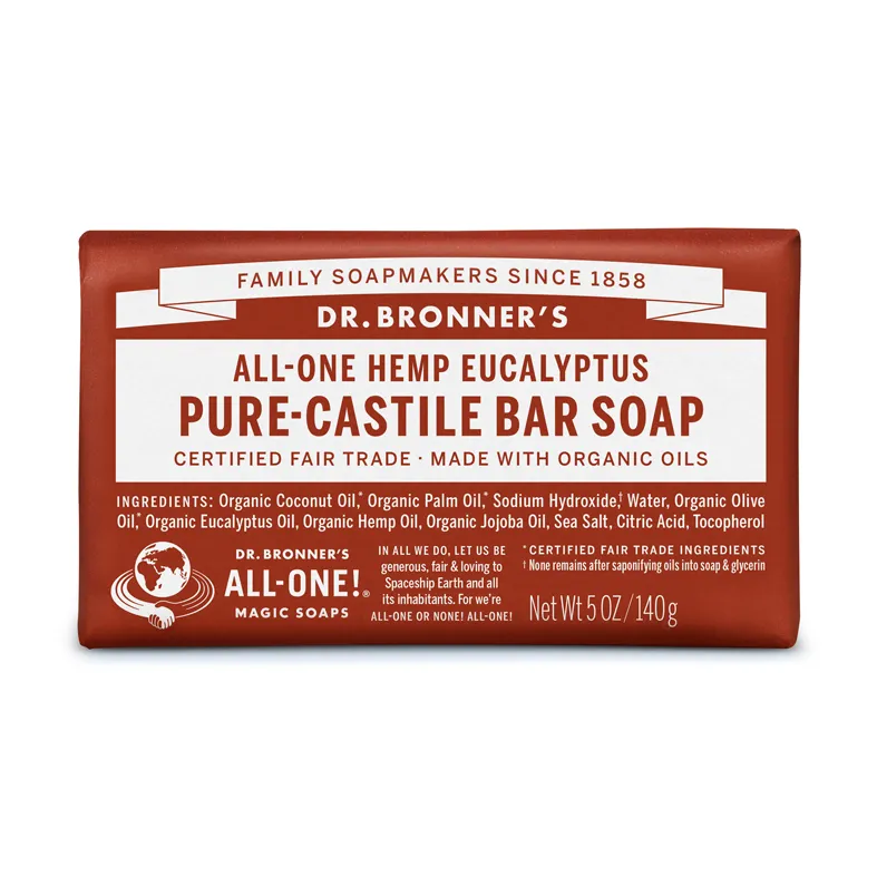 Dr. Bronner’s, Eucalyptus Bar Soap 140 g