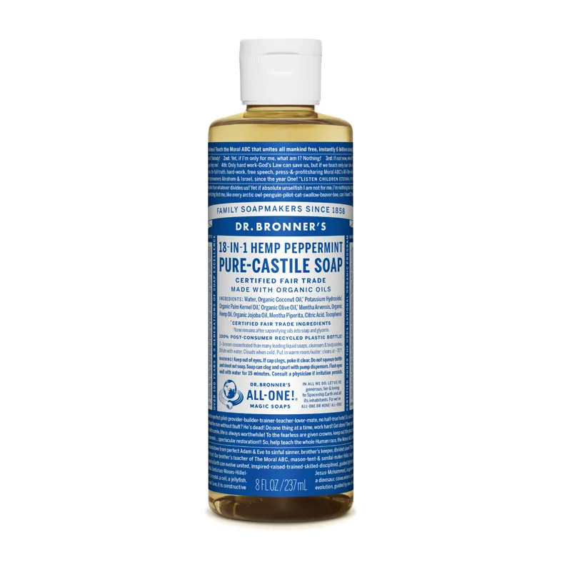 Dr. Bronner’s, Peppermint Såpe 240 ml